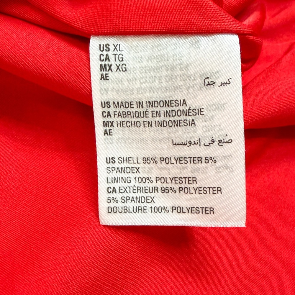 INC International Concepts Red Long Sleeve Tie Front Sheath Dress XL - Picture 7 of 8